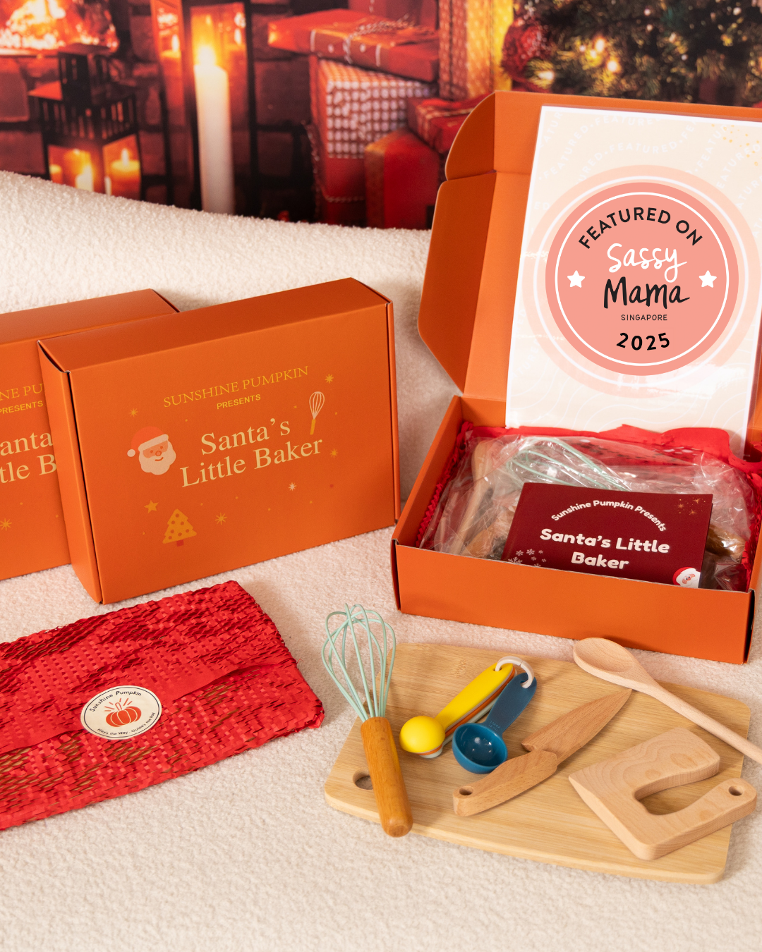 Santa's Little Baker | Child-Safe Kitchen Set | Christmas Edition