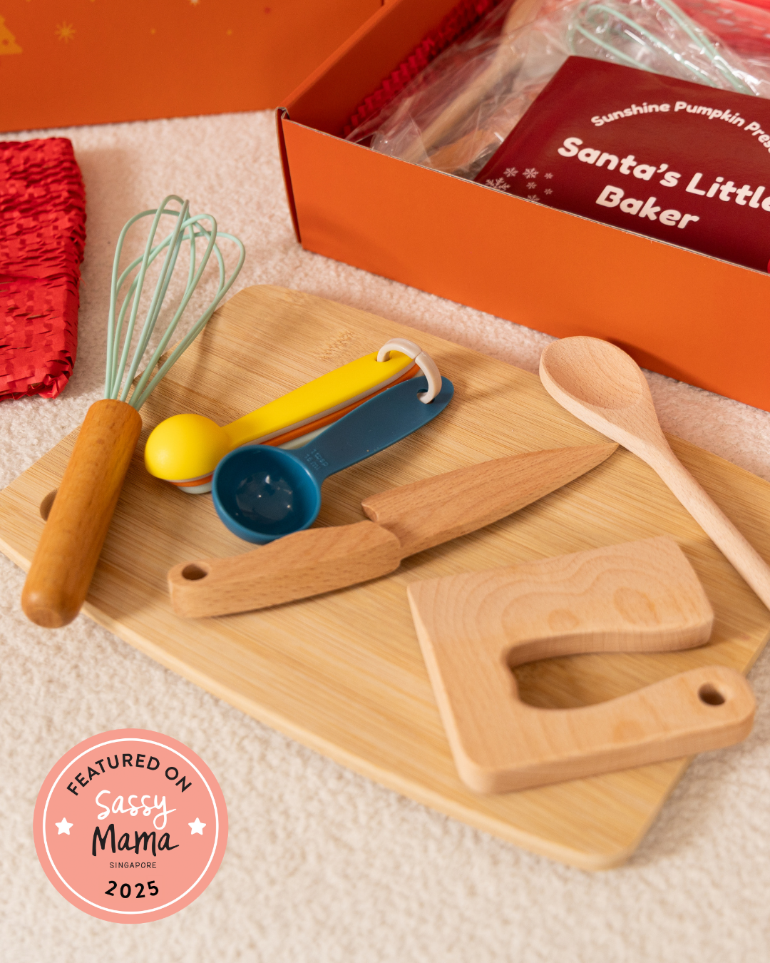 Santa's Little Baker | Child-Safe Kitchen Set | Christmas Edition