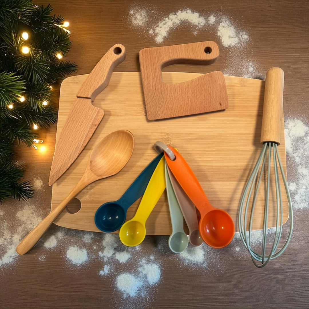 Santa's Little Baker | Child-Safe Kitchen Set | Christmas Edition